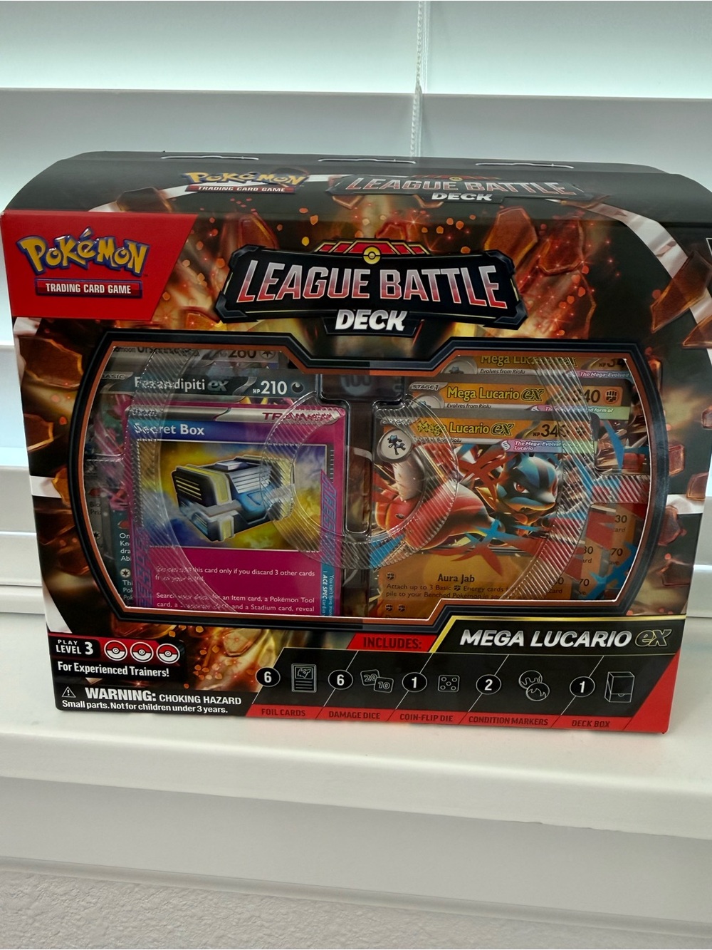 Pokemon League Battle Deck Mega Lucario EX - Black and Orange